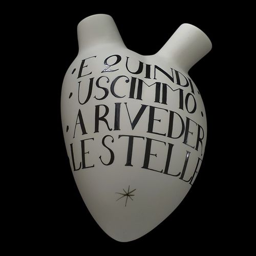 Moderne Vase - DANTE 700° INFERNO - ELICA STUDIO - Porzellan / handgefertigt / Made in Italy