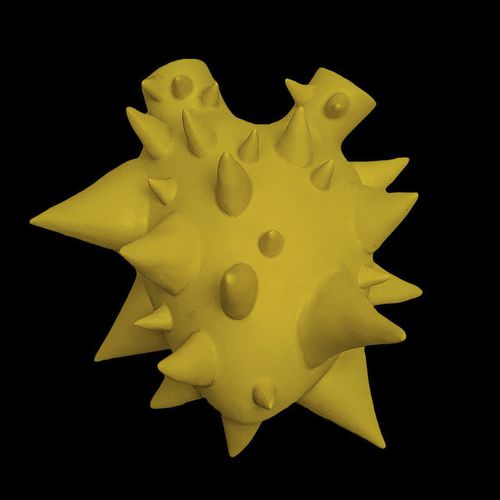 Moderne Vase - CHORISIA JELLOW SIM - ELICA STUDIO - Porzellan / wandmontiert / handgefertigt
