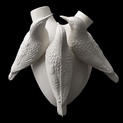 Moderne Vase - H-8 MEO NIDO - ELICA STUDIO - Porzellan / handgefertigt / Made in Italy