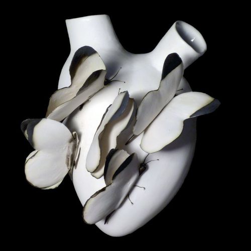 Moderne Vase - VOLARE - ELICA STUDIO - Porzellan / wandmontiert / hängend