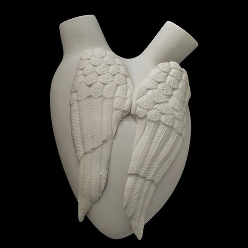 Moderne Vase - 7°CIELO - ELICA STUDIO - Porzellan / handgefertigt / Made in Italy
