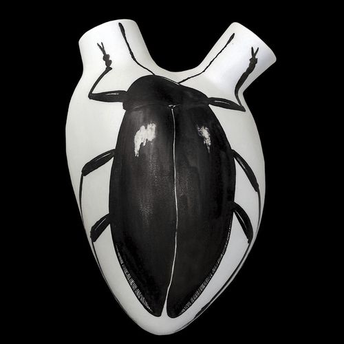 Moderne Vase - BURDOCH - ELICA STUDIO - Porzellan / Wand / handgefertigt