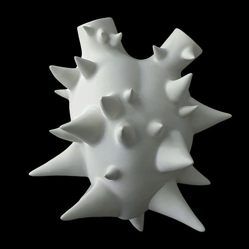 Moderne Vase - CHORISIA - ELICA STUDIO - Porzellan / Wand / handgefertigt