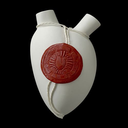 Moderne Vase - SIGIL - ELICA STUDIO - Porzellan / Wand / handgefertigt