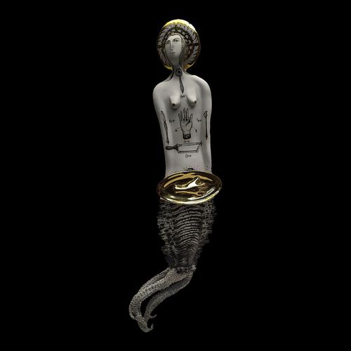 Porzellan-Skulptur - SYS 22 HAND - ELICA STUDIO - aus vergoldetem Porzellan / handgefertigt / Made in Italy