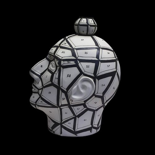 Moderne Vase - ROCCO’S HEAD SETTORI - ELICA STUDIO - Porzellan / handgefertigt / Made in Italy