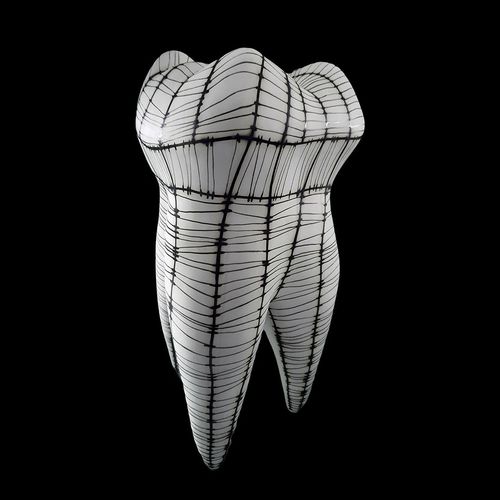 Moderne Vase - DM22 WIRE - ELICA STUDIO - Porzellan / handgefertigt / Made in Italy