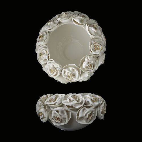Moderne Vase - CRG21 - ELICA STUDIO - Porzellan / handgefertigt / Made in Italy
