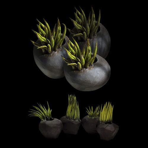 Moderne Vase - ZOLLA - ELICA STUDIO - Feinsteinzeug / handgefertigt / Made in Italy