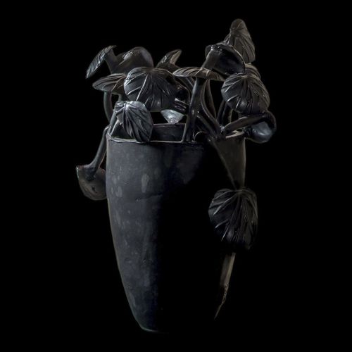 Moderne Vase - BEGONIAS - ELICA STUDIO - Feinsteinzeug / handgefertigt / Tisch