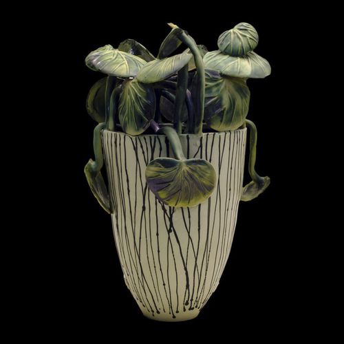 Moderne Vase - BEGONIAS - ELICA STUDIO - Porzellan / handgefertigt / bodenstehend