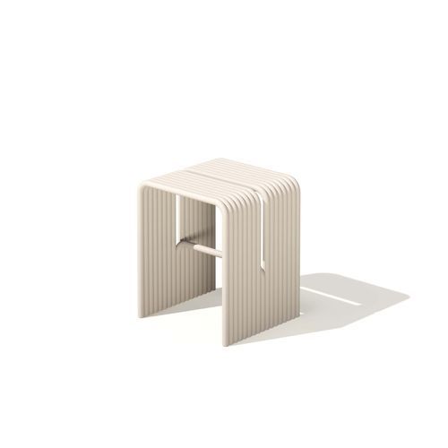 Moderner Hocker - Tube - Joyf - Aluminium / Gestell aus Aluminium / doppelt