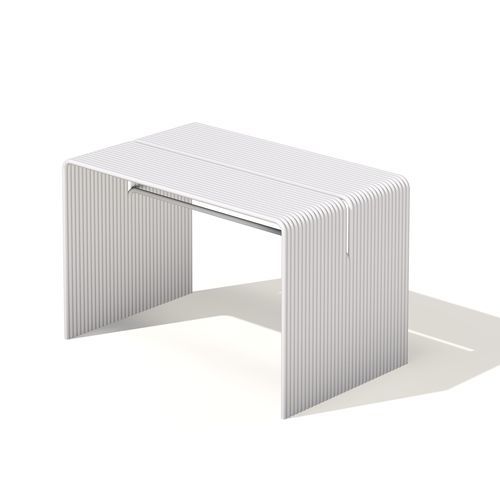 Moderner Tisch - Tube - Joyf - Aluminium / Gestell aus Aluminium / rechteckig