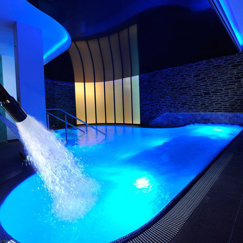 Gebogenes Schwimmbecken - SPA4 - für den Innenraum / für Wellnesscenter / erdverlegt