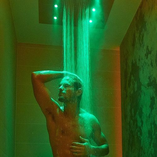 Begehbare Dusche - EXPERIENCE - SPA4 - Kontrast / Beton / stationär