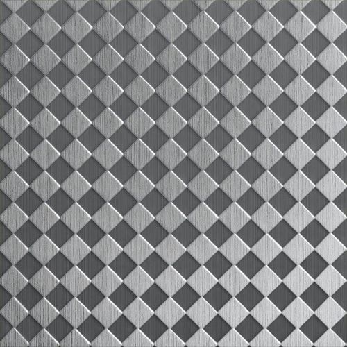 Ornament-Metallblech - DIAMONDS  - Rimex - Laminat / Edelstahl / texturiert