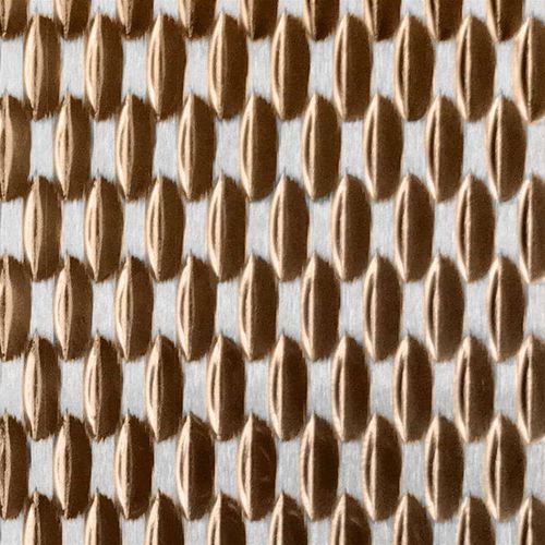 Ornament-Metallblech - COLOURTEX® PRISM  - Rimex - Edelstahl / texturiert / farbig