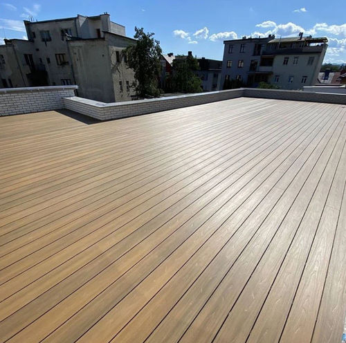 HDF-Terrassendiele - DEL18423S-M  - Foshan Greenzone - Holzoptik / gerillt / rutschfest