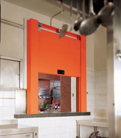 Vertikal schiebbares Industrietor - Endoors - Blech / automatisch / Sicherheit