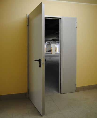 Nebeneingangstür - Corner Frame - Endoors - Stahlblech / einflügelig / modern