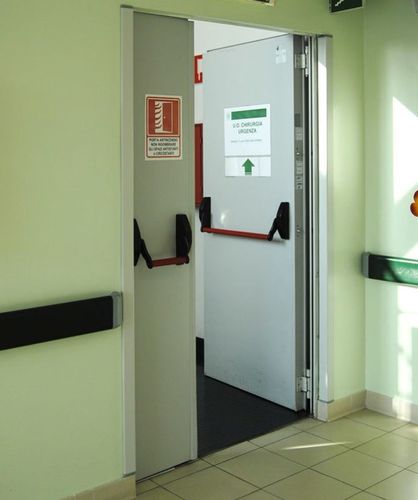Tür für Innenbereich - Sub-Frame - Endoors - galvanisiertem Stahl / einflügelig / modern