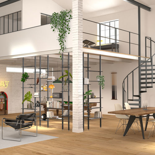 Modulregal - Bretagne Design - Trennwand / Decke/Boden / modern