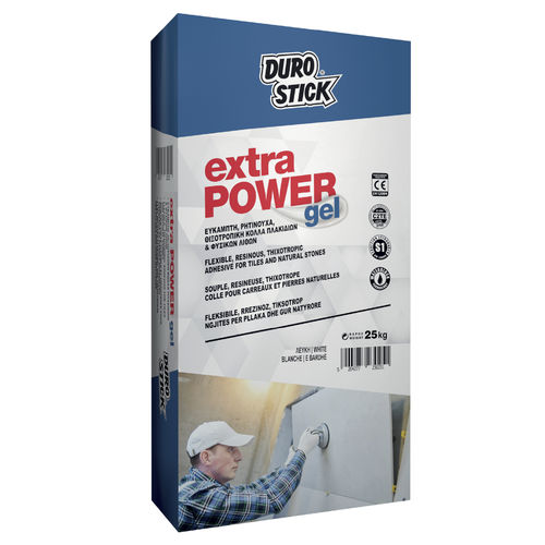 Kleber auf Zementbasis - Extra Power Gel - DUROSTICK - für Fliesen / Innenbereich / Außen
