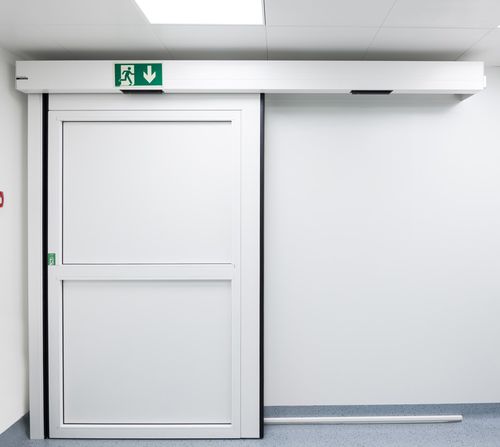 Tür für Innenbereich - 500 EFS - DOORSON - anodisiertes Aluminium / einflügelig / Schiebe