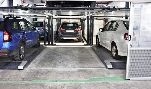 Halbautomatisches Parksystem - DE-611 - DE-PARK - mit Plattform / mit Aufzug