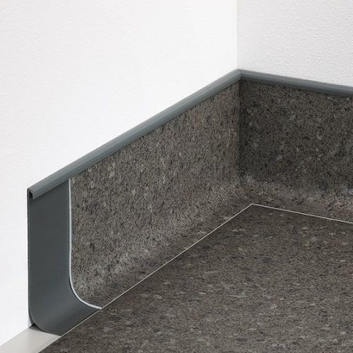 Weiße Zierleiste - HKSL 2.5 - BOLTA - grau / rechteckig / für E-Kabel