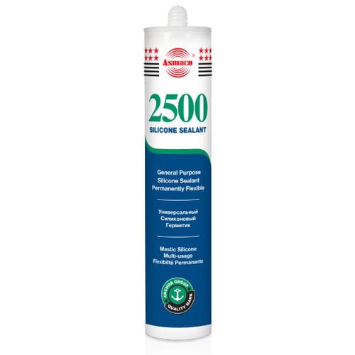 Elastische Dichtungsmasse - Asmaco 2500 - ANCHOR ALLIED - auf Silikonharzbasis / für Metall / für Glas