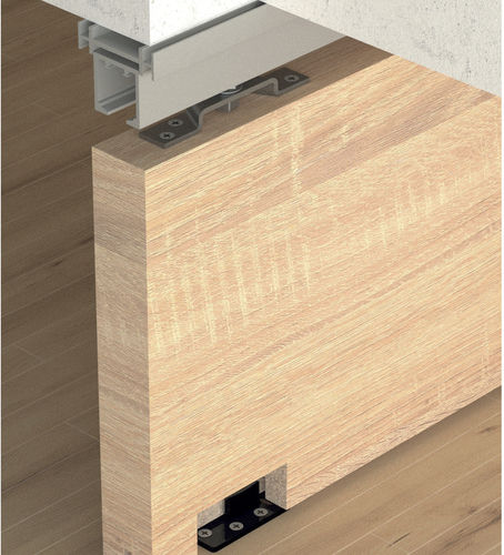 Aluminium-Schiebesystem - AS80 - ABP-Beyerle - Glastüren / für Holztür / mit versteckten Laufrollen
