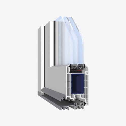 PVC-Türprofil - ALU - Salamander - Aluminium / Sicherheit