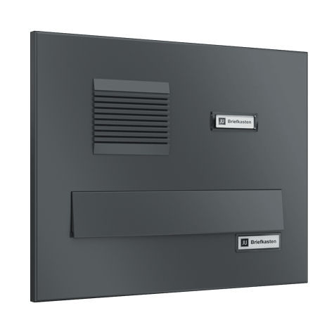 Wandmontierter Briefkasten - ECONOMY CLASS - Ju-Metall- warenfabrik - Einbau / individuell