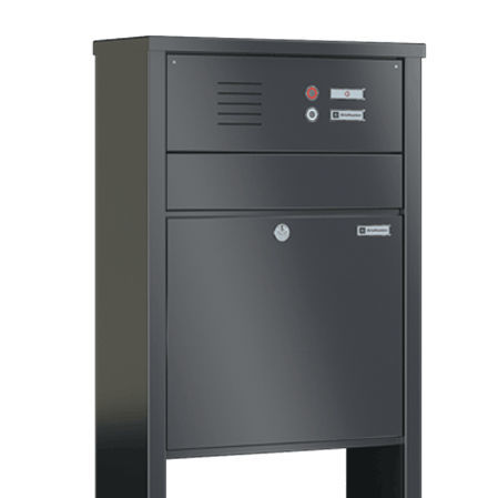 Bodenstehender Briefkasten - VERTICAL - Ju-Metall- warenfabrik - individuell