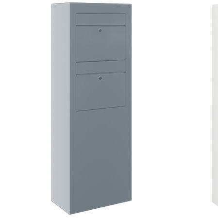 Bodenstehender Briefkasten - STELE INSTALLATION DEPTH 282 MM - Ju-Metall- warenfabrik - kollektiv / mit Paketfach