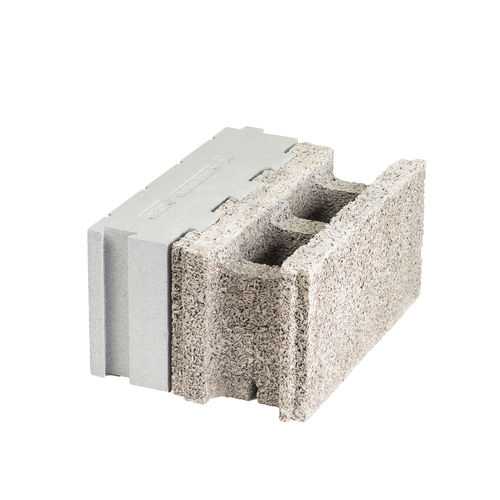 Holzzement-Schalungsstein - STANDARD - GIE ISOLABLOC - für Wand / für Passivhaus / für Gebäude