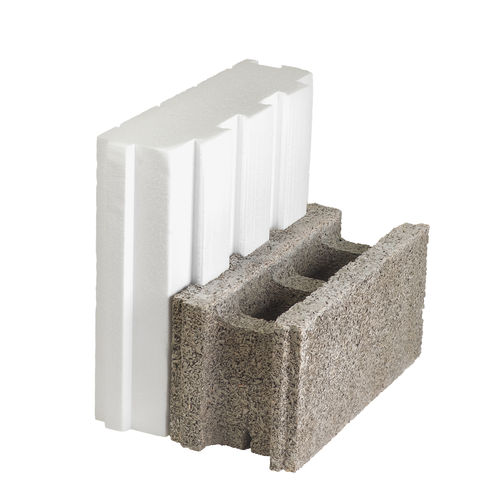 Thermo-akustische Isolierung - PLANELLE - GIE ISOLABLOC - Polystyrolschaum / Ziegel / Außen