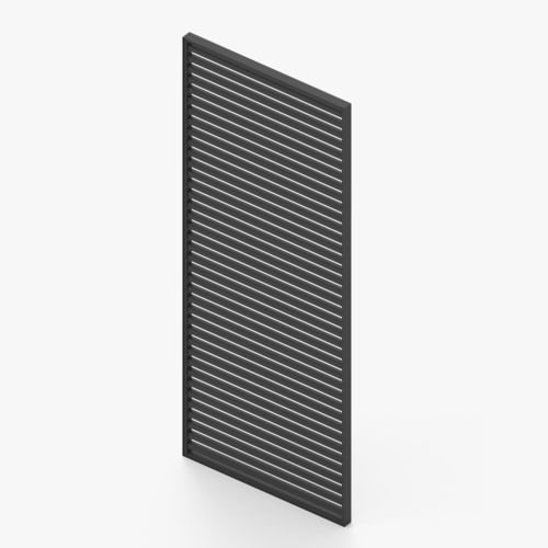 Lamellen-Sichtschutz - Puro - Sundaze Outdoor - thermolackiertes Aluminium / einfarbig / Schiebe