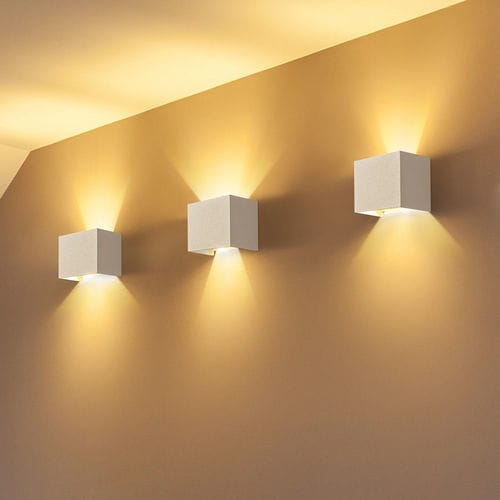 Moderne Wandleuchte - FULTON - Maytoni - für Außenbereich / Metall / in Würfelform