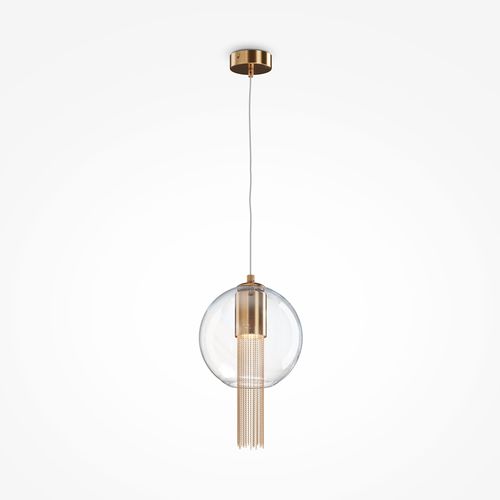 Hängelampe - FLUSSO - Maytoni - Metall / Bronze / geblasenes Glas