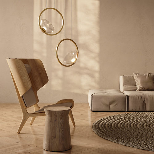 Hängelampe - LUNARE - Maytoni - Metall / geblasenes Glas / modern