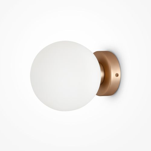 Moderne Wandleuchte - BASIC FORM - Maytoni - für den Innenraum / Milchglas / sphärisch