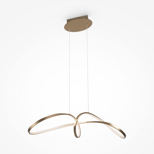 Hängelampe - CURVE - Maytoni - Aluminium / gewölbtes Glas / modern