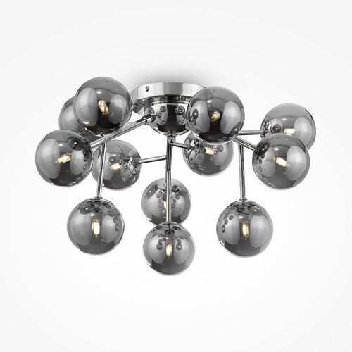 Moderne Deckenleuchte - Dallas - Maytoni - rund / Glas / Metall