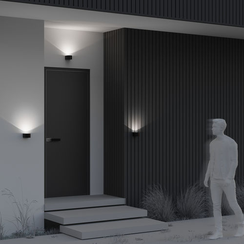 Moderne Wandleuchte - Blow - Maytoni - für Außenbereich / Glas / Aluminium