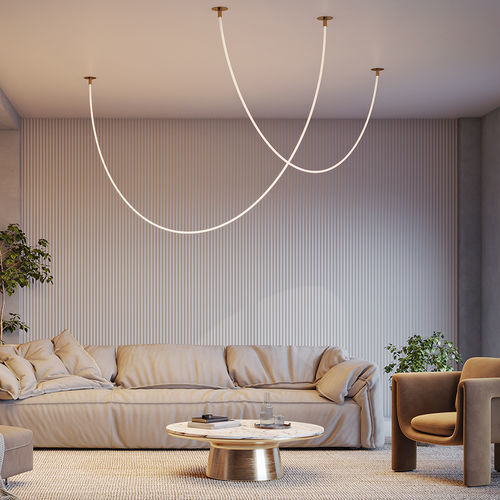 Hängelampe - Tau - Maytoni - Aluminium / modern / mit Kabel