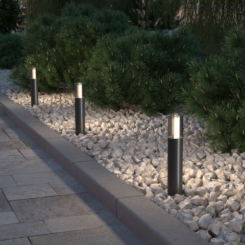 Leuchtpoller für Garten - Glide : O437FL-01GF1 - Maytoni - modern / Aluminium / Glas
