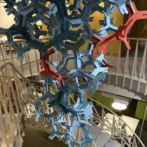 Polyester-Zwischendecke - DNA - 14six8 - PET / freihängend / für Büro