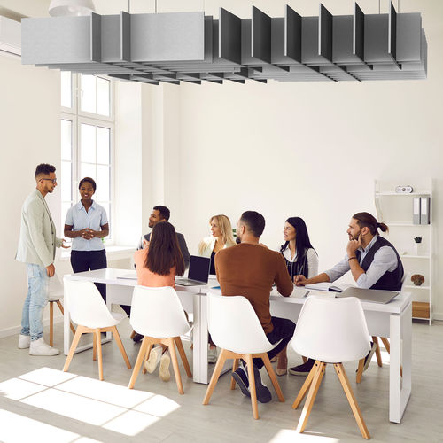 Polyester-Zwischendecke - GRID - 14six8 - PET / freihängend / für Büro